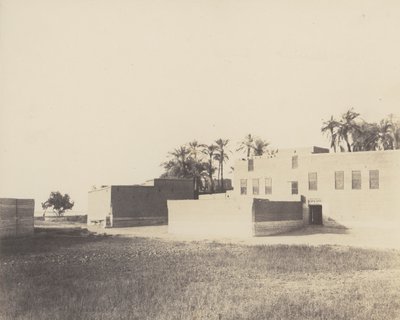 Syout, Abitazioni Arabe sul Bordo del Nilo, 1851-52 da Félix Teynard
