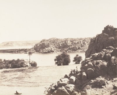 Tâfah, Rocce Granitiche sulle Rive del Nilo, 1851-52, stampato 1853-54 da Félix Teynard