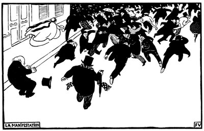 La manifestazione da Félix Valloton