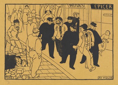 Au Violon Off to the Jug, 1893 da Félix Vallotton