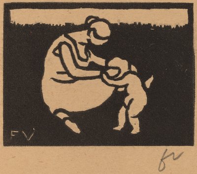 Bagnante e bambino da Félix Vallotton