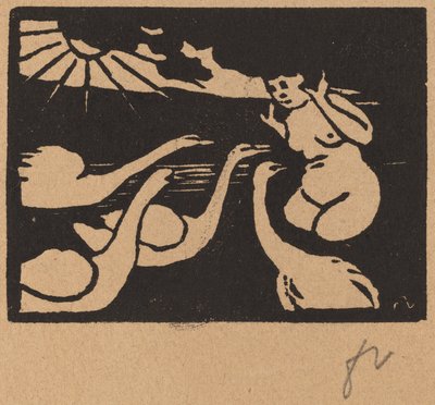 Bagnante con cigni da Félix Vallotton