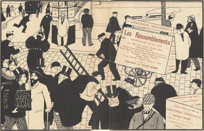 Copertina del libro Les Rassemblements, 1896 da Félix Vallotton