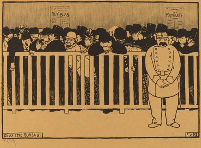 Deuxieme Bureau Box Office, 1893 da Félix Vallotton