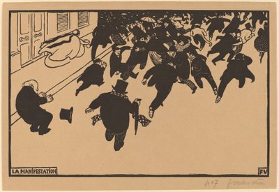 La manifestazione da Félix Vallotton