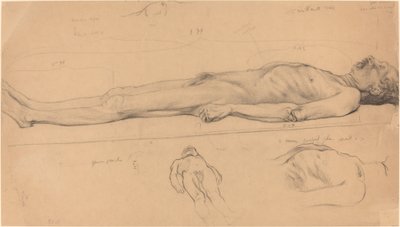 Studio del cadavere per Il Cristo morto da Félix Vallotton
