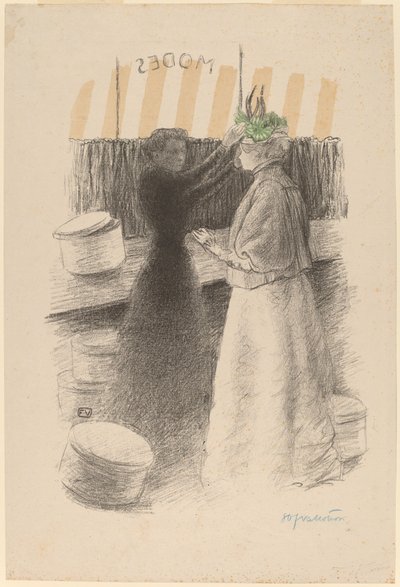 Il cappello verde, 1896 da Félix Vallotton