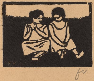 Due ragazze in camicia, 1893 da Félix Vallotton