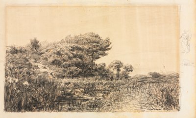 Bordo della palude a Couronne, 1863 da Félix Ziem