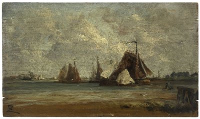Barche da pesca, ca. 1852 da Félix Ziem