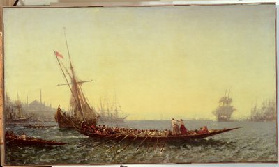 Porto a Costantinopoli da Félix Ziem