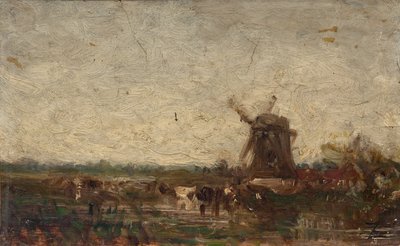 Olanda, il mulino, ca. 1853 da Félix Ziem