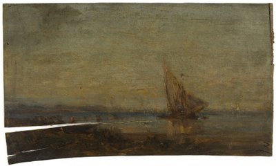 Davanti a Martigues, la vela gialla, ca. 1875 da Félix Ziem