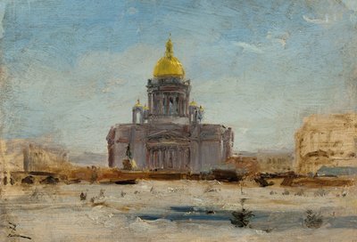 San Pietroburgo, San Isacco, tra gennaio e settembre 1844 da Félix Ziem