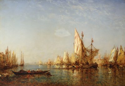 Navigazione sul Canal Grande, Venezia da Félix Ziem