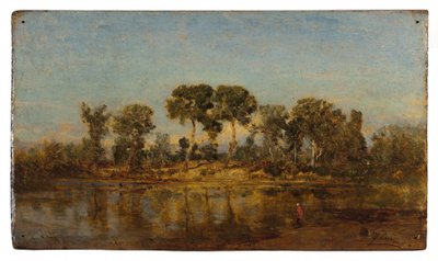 Il Rodano tra Arles e Avignone, tra il 1860 e il 1865 da Félix Ziem