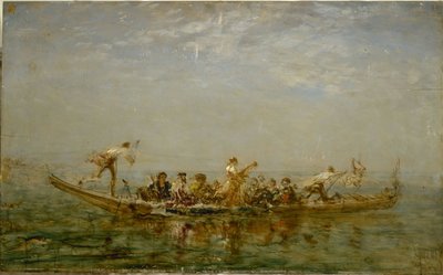 Il caïque, tra il 1880 e il 1890 da Félix Ziem