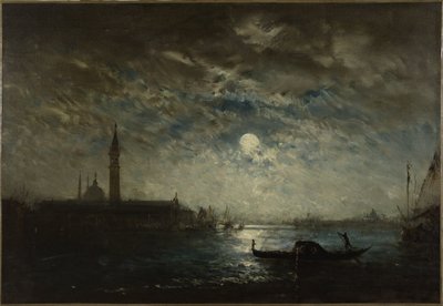 Venezia e il Campanile al chiaro di luna, tra il 1870 e il 1890 da Félix Ziem