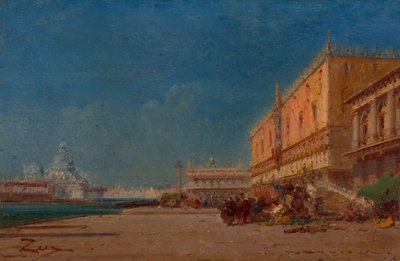 Venezia dalla Riva verso il Piazzale San Marco da Félix Ziem