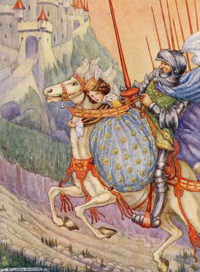 Il capitano galoppò via verso un castello in cima a una collina da Flora White