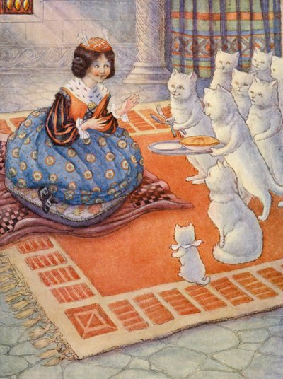 I gatti portarono alla principessa una torta di topi da Flora White