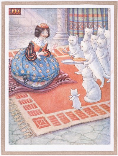 I gatti portarono alla principessa una torta di topo da Flora White