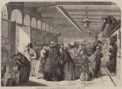 Stazione ferroviaria di Hastings, arrivo del treno in discesa da Florence Claxton