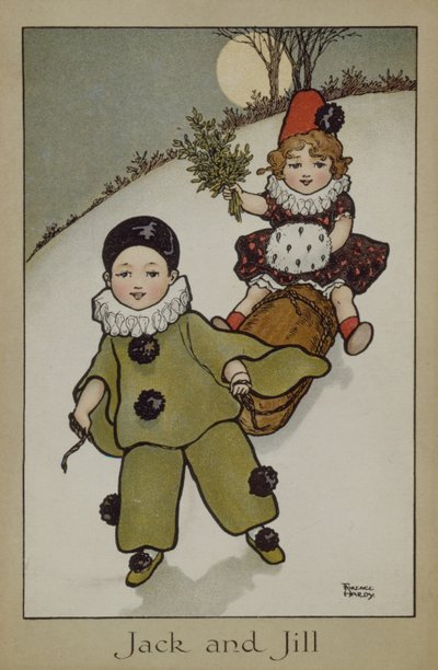 Jack e Jill, carta vittoriana da Florence Hardy