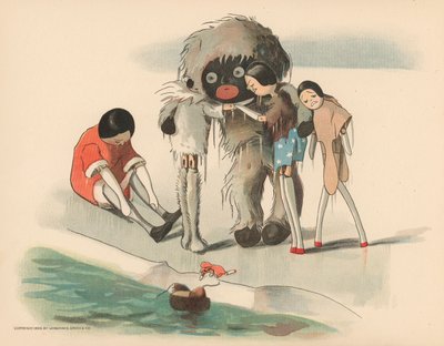 Illustrazione per Le avventure polari di Golliwogg da Florence K. Upton