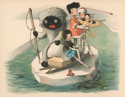 Illustrazione per Le avventure polari di Golliwogg da Florence K. Upton