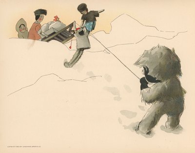 Illustrazione per Le avventure polari di Golliwogg da Florence K. Upton