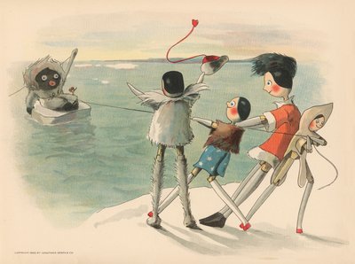 Illustrazione per Le avventure polari di Golliwogg da Florence K. Upton