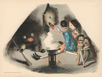 Illustrazione per Le avventure polari di Golliwogg da Florence K. Upton