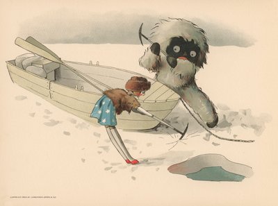 Illustrazione per Le avventure polari di Golliwogg da Florence K. Upton