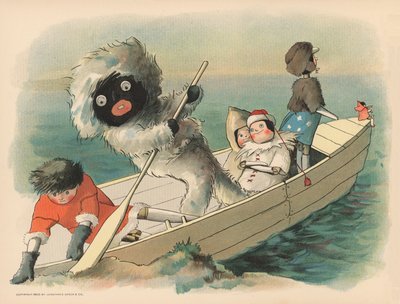 Illustrazione per Le avventure polari di Golliwogg da Florence K. Upton