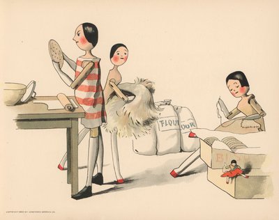 Illustrazione per Le avventure polari di Golliwogg da Florence K. Upton