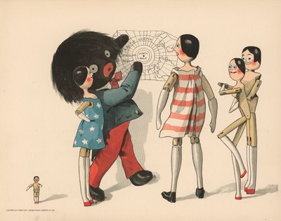 Illustrazione per Le avventure polari di Golliwogg da Florence K. Upton