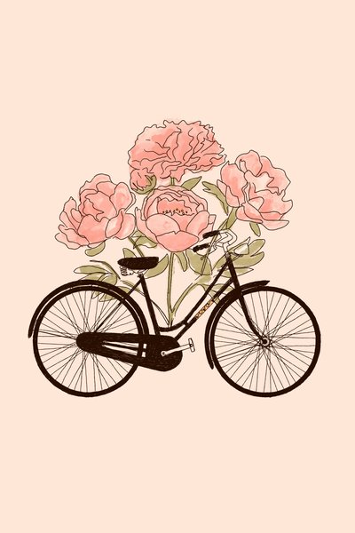 Bicicletta e fiore: Parigi da Florent Bodart
