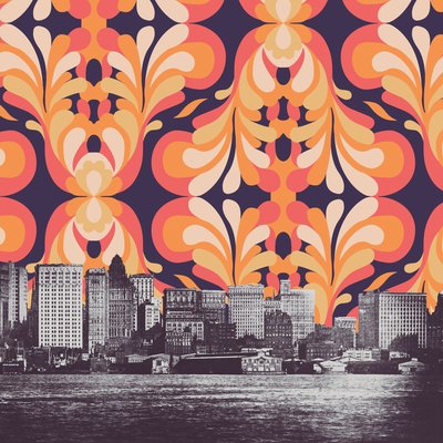 Cielo colorato sopra New York da Florent Bodart