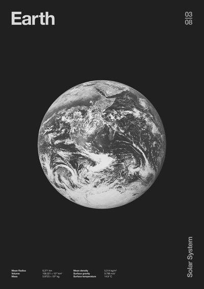 Terra: Dati dei Pianeti Minimali, 2023 da Florent Bodart