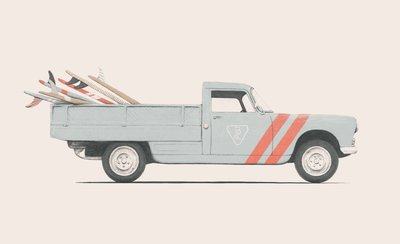 Pickup con tavole da surf da Florent Bodart