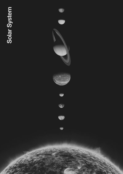 Sistema solare - Minimal da Florent Bodart