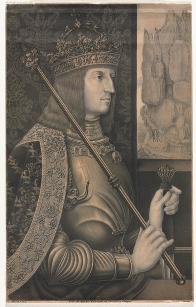 Ritratto di Kaiser Massimiliano I con Corona e Scettro da Florentin Lauter