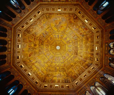 Soffitto a cupola del Battistero di San Giovanni, Firenze da Florentine School