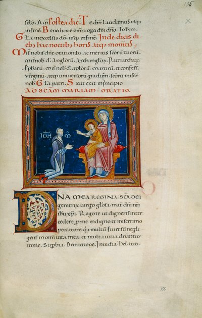 Madonna sul trono con il Bambino e il donatore (Cod. Pluteo XVII.3, c. 155) da Florentine School