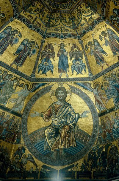 Mosaico sul soffitto a cupola del Battistero di San Giovanni, Firenze da Florentine School