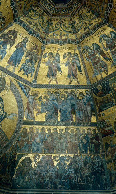 Mosaico sul soffitto a cupola del Battistero di San Giovanni, Firenze da Florentine School
