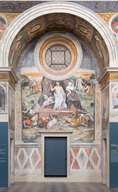 Il coro delle suore affreschi, Floriano Ferramola da Floriano Ferramola