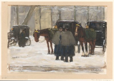 Carrozze e cocchieri nella neve da Floris Arntzenius