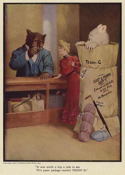 Valeva la pena fare un viaggio di un miglio per vedere questo pacchetto di carta contrassegnato TEDDY - G da Floyd V. Campbell